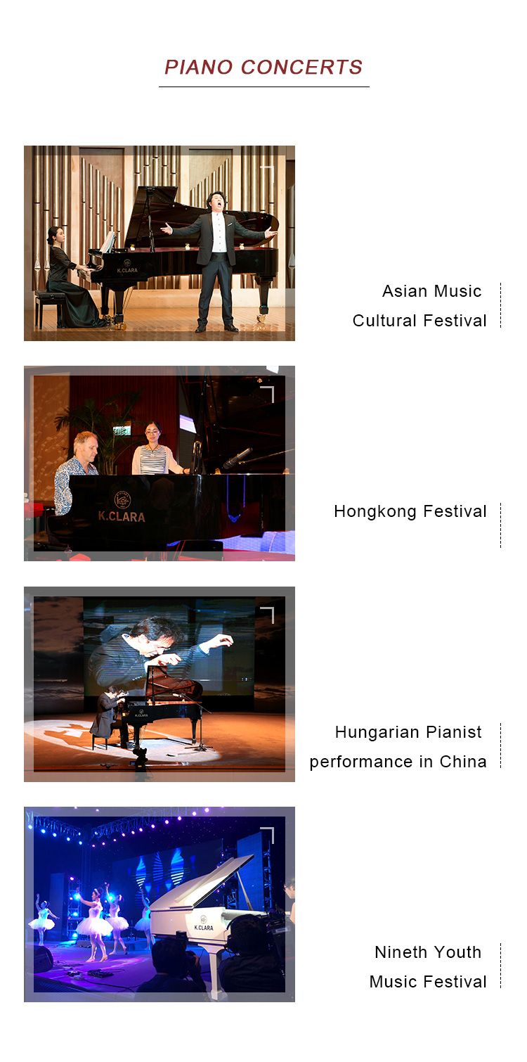 Competitive Price Popular Model Black Baby Grand Keyboard Piano Hg-152e 88 Keys