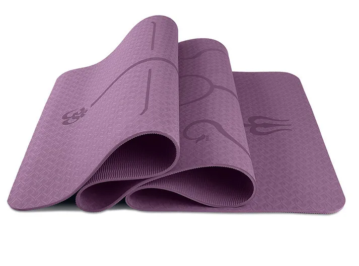 Custom Logo Durable Thick PVC Sport Yoga Mat Anti-Slip Gym Exercise Yoga Mat