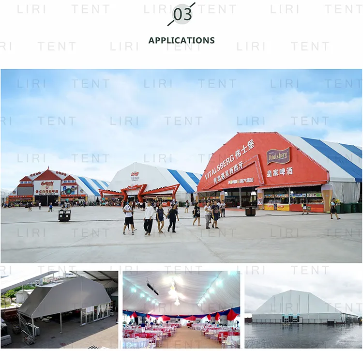 Custom Made Multi-Arch Polygon Reception Circus Tents for Events Outdoor