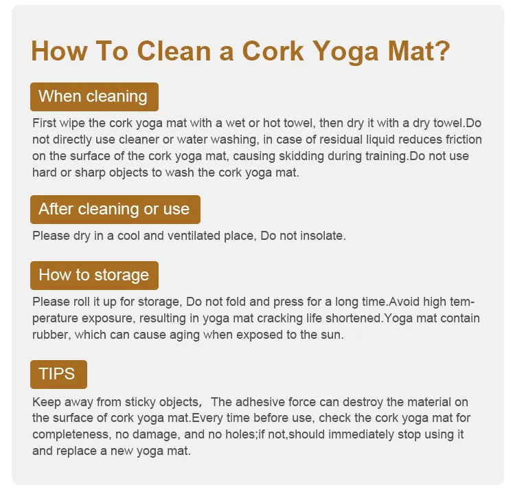 Custom Print Label 100% Eco Friendly Organic Gym Fitness 5mm Natural Rubber Cork Yoga Mat