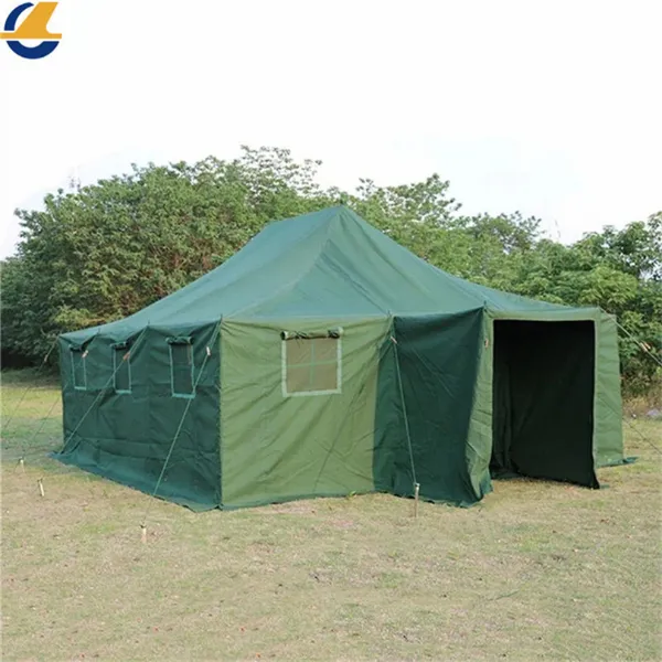 Custom Waterproof Outdoor Camping Disaster Relief Construction Cold and Durable Canvas Tent Wholesale Manufacturer