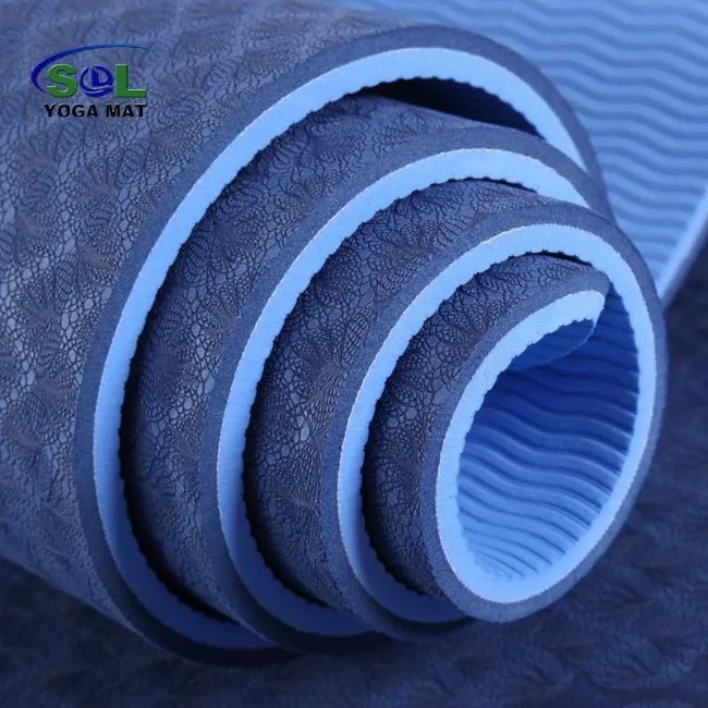 Customized Logo TPE Exercise Pad Yogi Aerobics Pilates Gym Yoga Mat