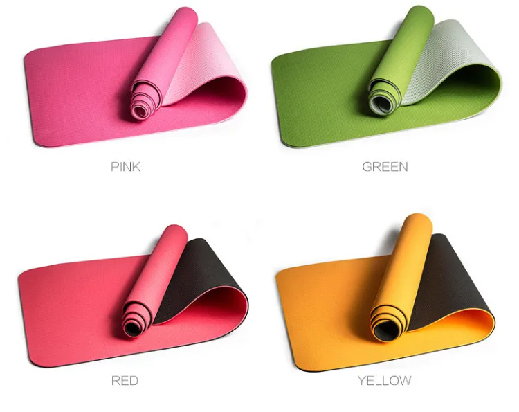 Customized Logo TPE Exercise Pad Yogi Aerobics Pilates Gym Yoga Mat