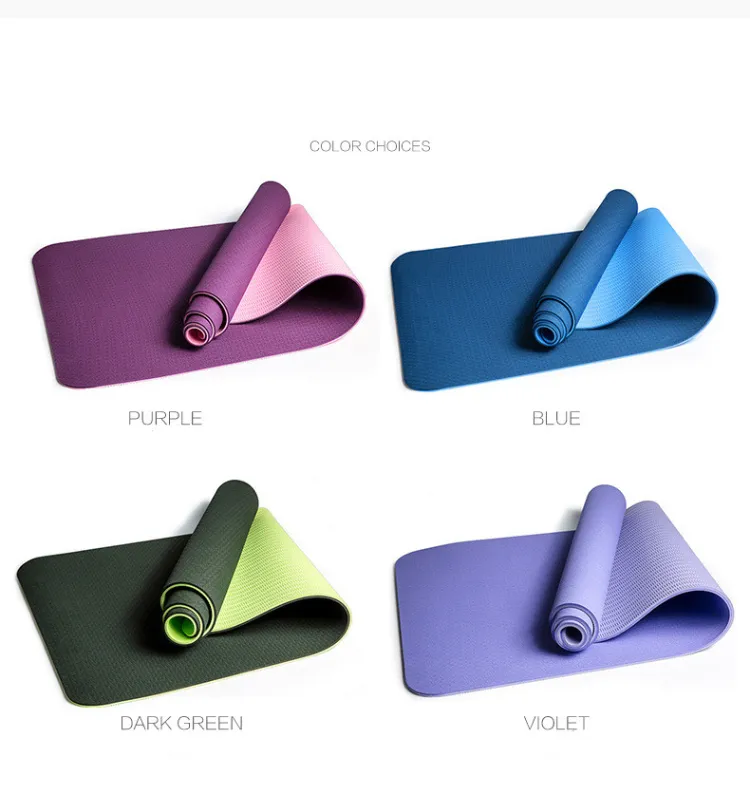 Customized Logo TPE Exercise Pad Yogi Aerobics Pilates Gym Yoga Mat