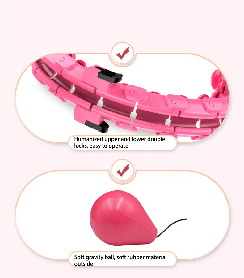 Detachable Exercise Fitness Ring Smart Hula Hoop