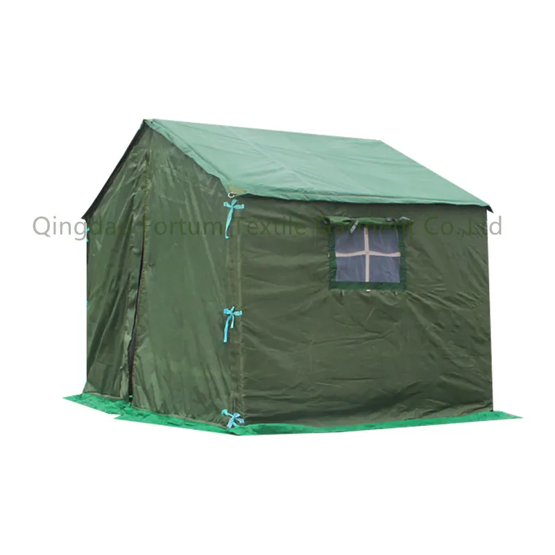 Disaster Relief Tent with Cotton Insulation Army Green Camouflage Multi-Purpose Tent