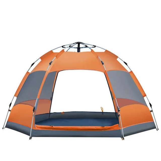 Double Layer Automatic 3-5 Person Hexagonal Outdoor Tent