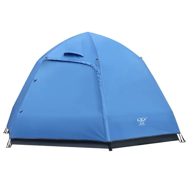 Double Layer Automatic 3-5 Person Hexagonal Outdoor Tent