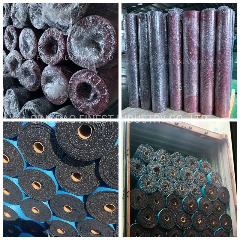 Durable Fitness EPDM Rubber Gym Mat Flooring Roll