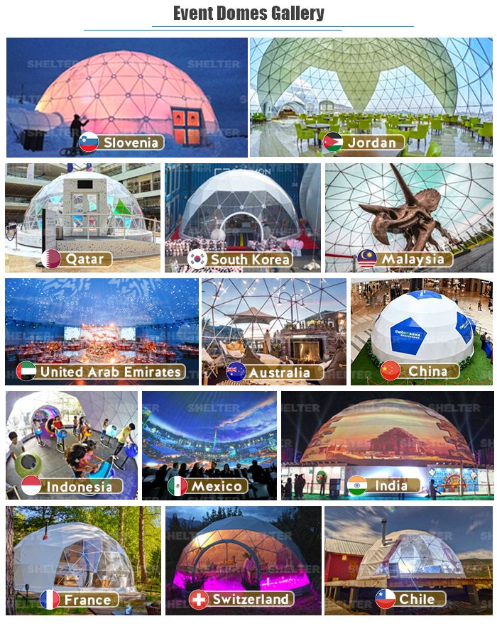 Durable Public Event Project Geodesic Dome Tent