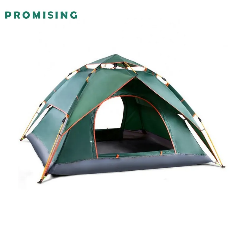 Easy Automatic Glamping Gonflable Barraca Rooftop Outdoor Tenda Family Canvas Waterproof Tente De Camping Trip Tent 4 Person 2 Buyers