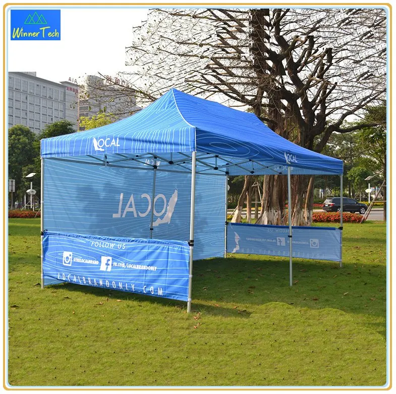Easy up Customized Outdoor Canopy Promotion Pop up Folding Tent with Window with Sidewall-W00076