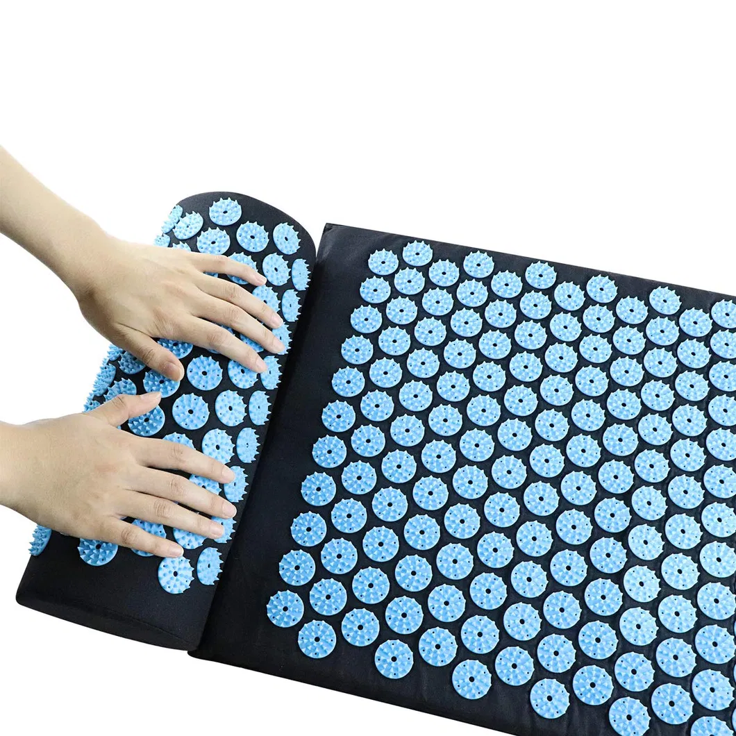 Eco Friendly Body Balancer Relaxation Muscle Fitness Health Yoga Massage Acupressure Mat with Pillow House Mat Home Spiky Massage Mat Relieve Stress Pain