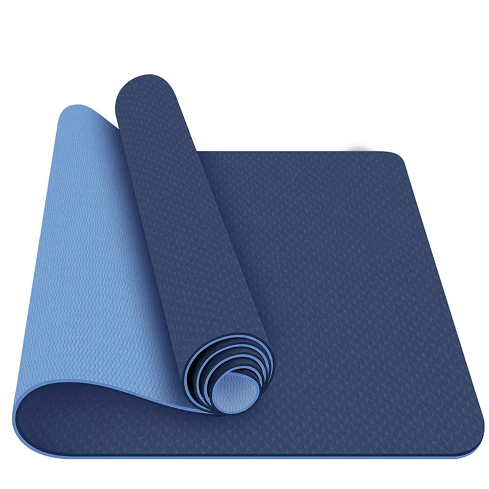 Eco Friendly Durable Private Label Organic Custom Logo Print Foldable Fitness TPE Yoga Mat