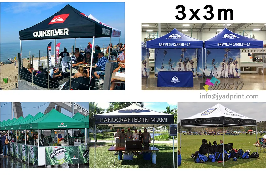 Economic Durable Folding Exhibition Promotion Canopy Tent With Full Color Printing