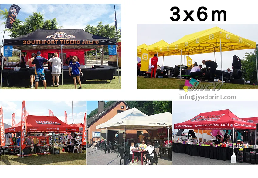 Economic Durable Folding Exhibition Promotion Canopy Tent With Full Color Printing