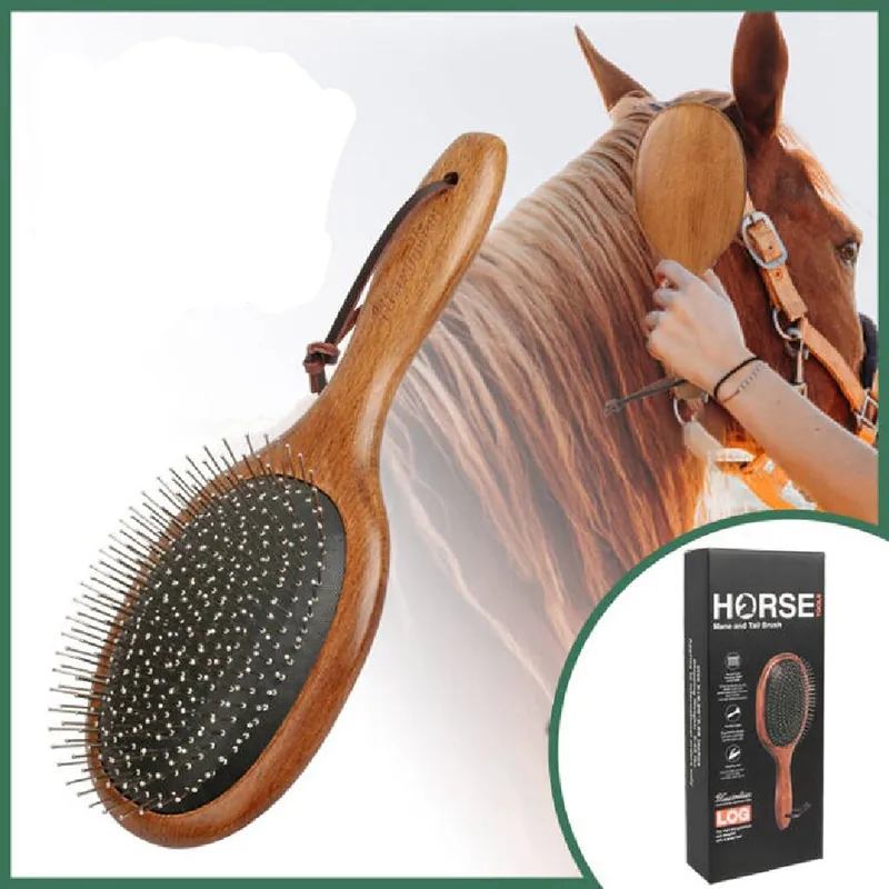 Equestrian Supplies Horse Comb Horsetail Comb Horsehair Cleaning and Care Tools Pet Supplies Equestrian Supplies Horse Comb