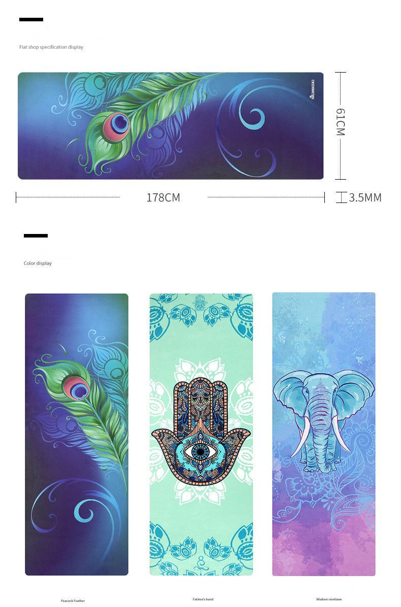 Factory Fashion Sport High Quality Eco-Friendly Travel Suede Yoga Mat