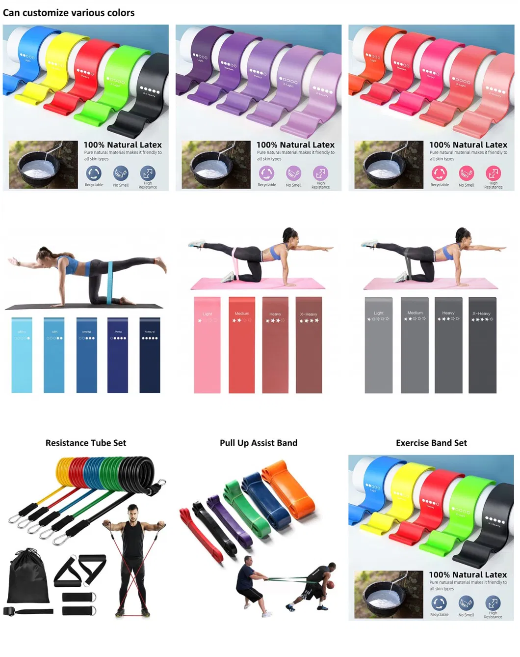 Fit Simplify Resistance Loop Exercise Bands with Instruction Guide