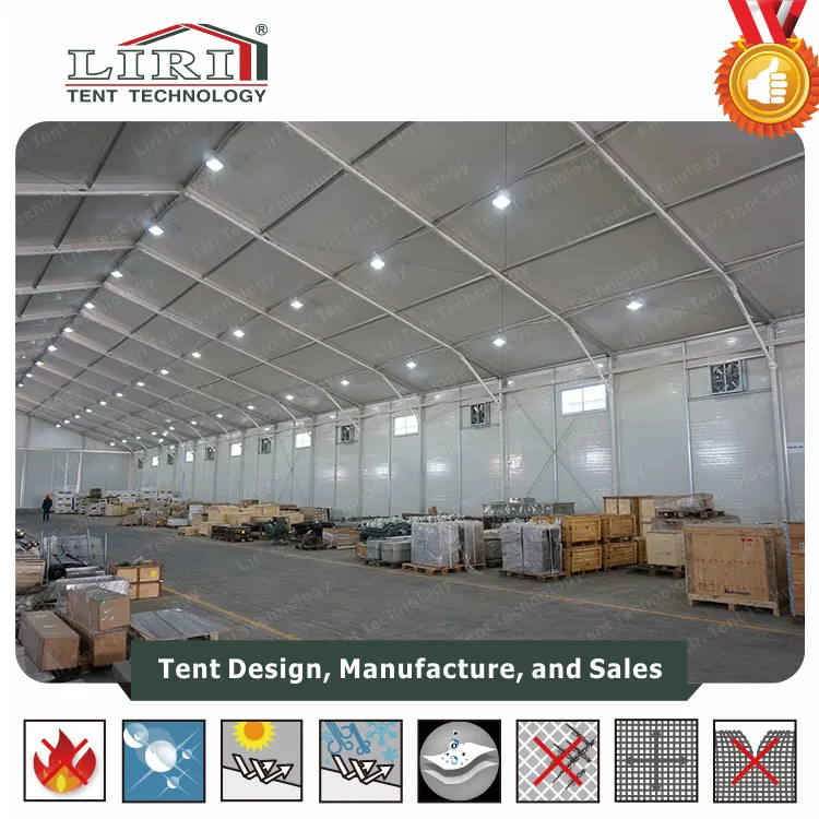 Flame Retardant Tent Warehouse for Storage, Durable Warehouse Tent for Sale