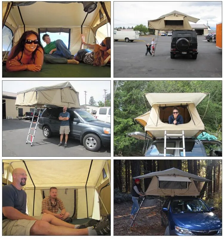 Glamping Family Outdoor Camping Large Soft Cover Buy 4X4 Car Roof Top Tent