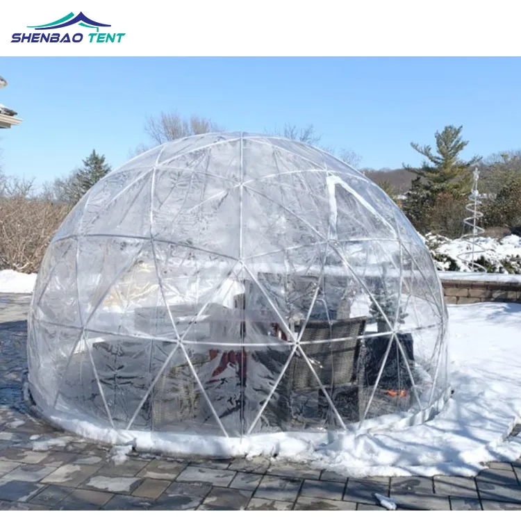 High Quality Outdoor Garden Igloo Dome Tent Outdoor PVC Igloo Geodesic Dome Tent