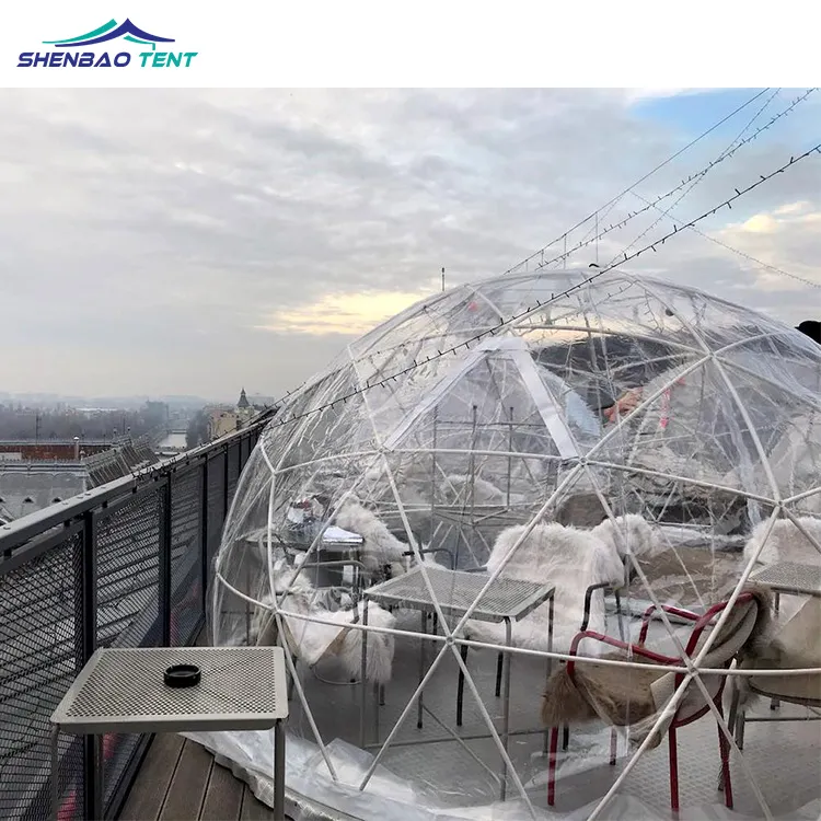 High Quality Outdoor Garden Igloo Dome Tent Outdoor PVC Igloo Geodesic Dome Tent