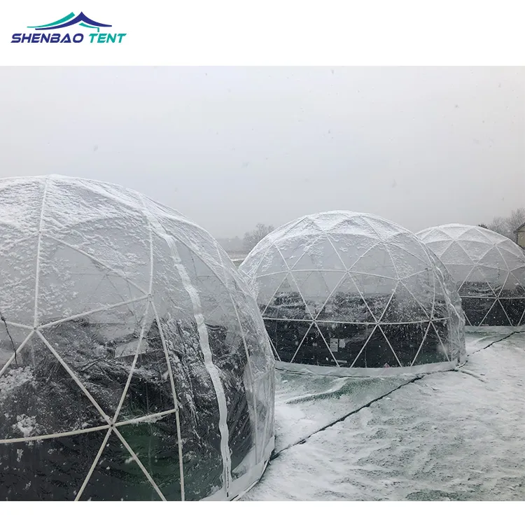 High Quality Outdoor Garden Igloo Dome Tent Outdoor PVC Igloo Geodesic Dome Tent