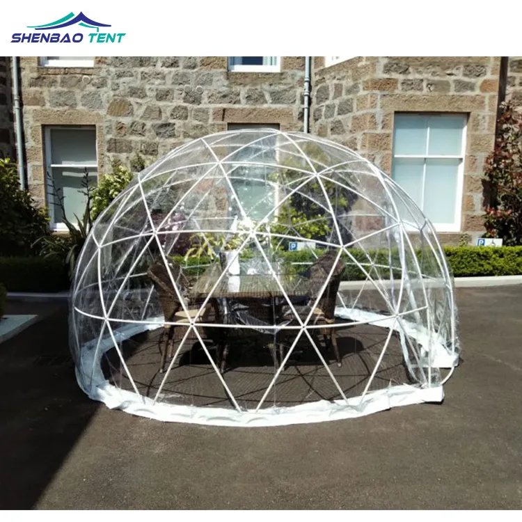 High Quality Outdoor Garden Igloo Dome Tent Outdoor PVC Igloo Geodesic Dome Tent
