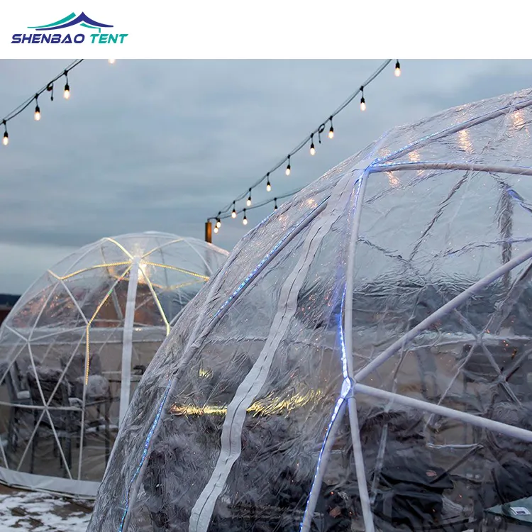 High Quality Outdoor Garden Igloo Dome Tent Outdoor PVC Igloo Geodesic Dome Tent