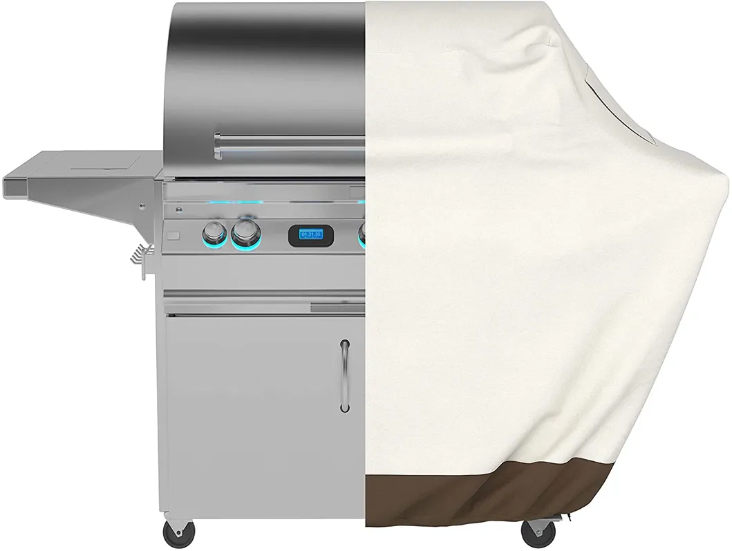 Home Party Barbeque Gas Grill Cover in 600d Oxford Polyester - Durable Long-Lasting
