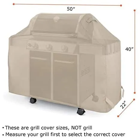 Home Party Barbeque Gas Grill Cover in 600d Oxford Polyester - Durable Long-Lasting