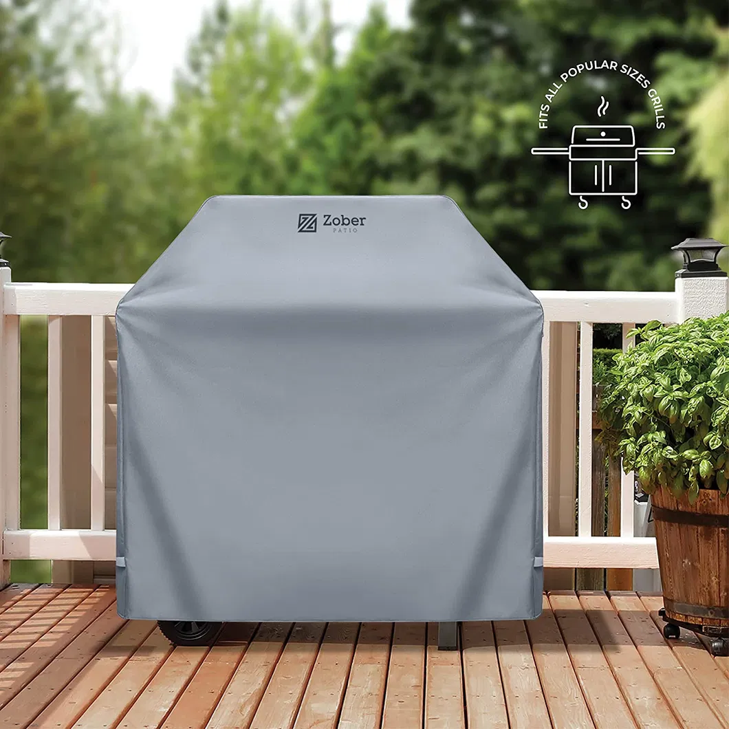 Home Party Barbeque Gas Grill Cover in 600d Oxford Polyester - Durable Long-Lasting