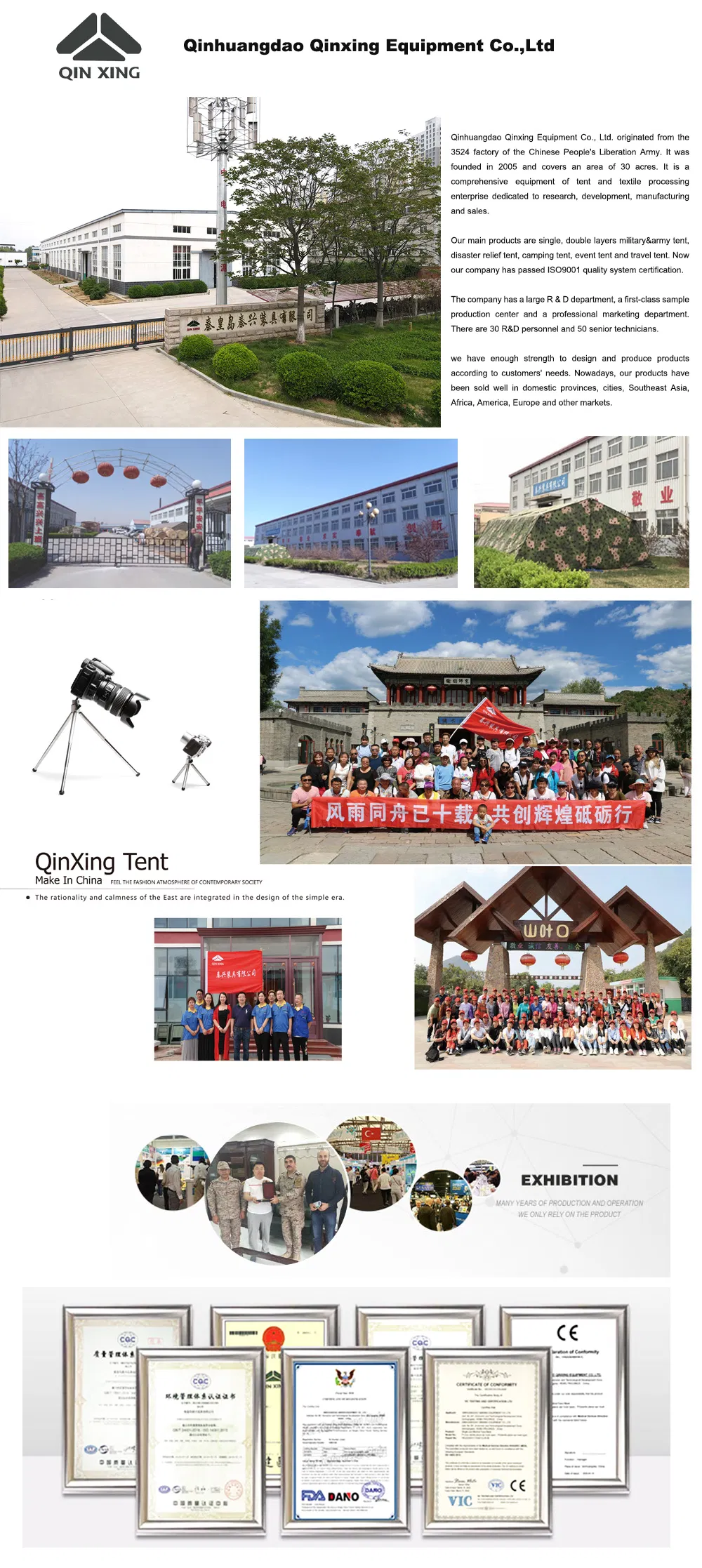 Hot Sale America/Africa/Europe OEM2 Person Double Fly Military Army Style Durable Waterproof Outdoor Camping Tent Factory