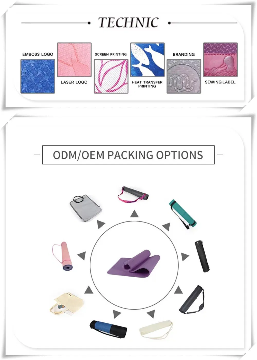 Hot Sale Customize Logo PU Leather Yoga Mat Rubber Eco-Friendly Durable Reversible Anti Slip Organic Yoga Mat