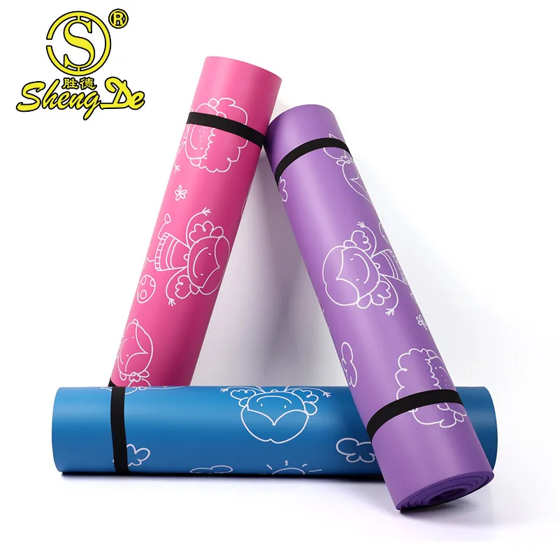 Hot Sale Health Soft Print Custpm Wholesale Children Yoga Mats