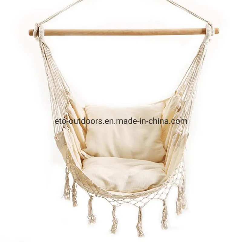 Hot Sale Outdoor Macrame Hanging Swing