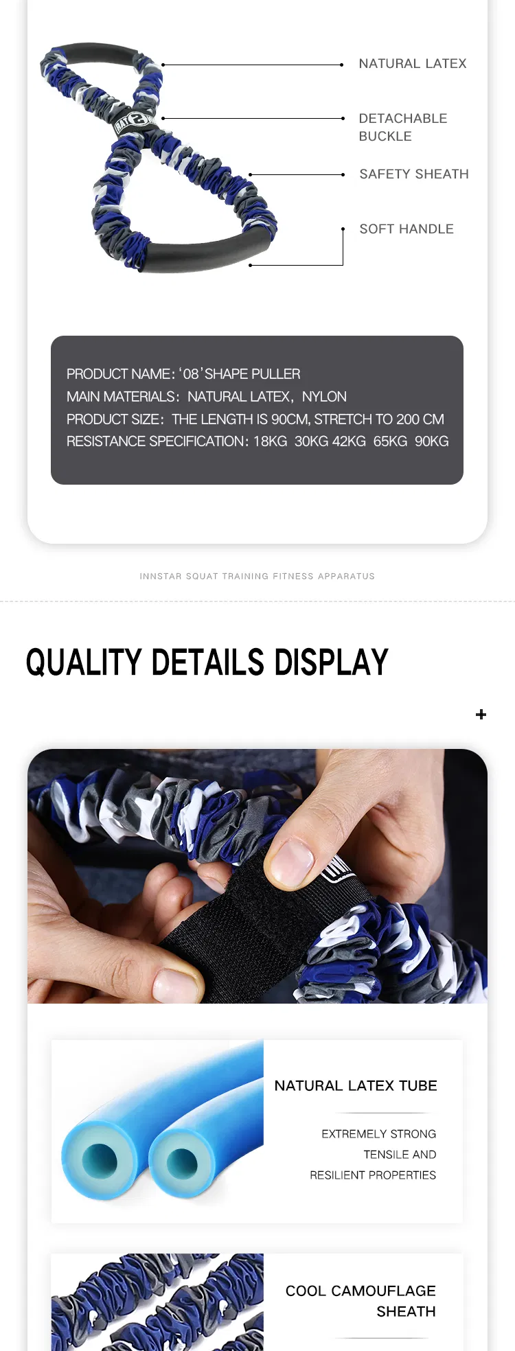 Hot Sale Wholesale Rts Adult Chest Back Arm Muscle Training Body Shaping Exercise Band