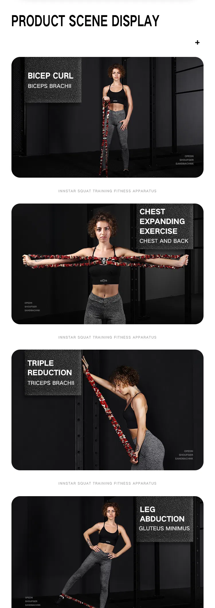 Hot Sale Wholesale Rts Adult Chest Back Arm Muscle Training Body Shaping Exercise Band