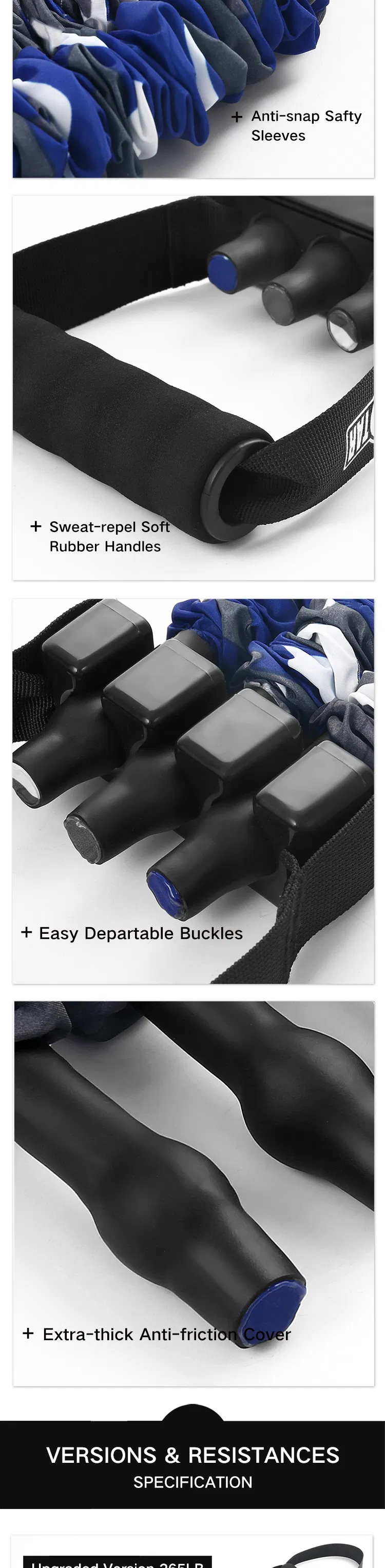 Hot Sale Wholesale Rts Full Body Exercise Training Chest Expander Resistance Band