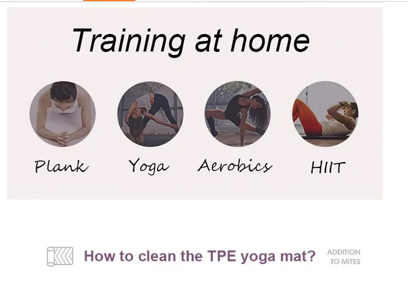 Hot Selling High Quality Durable Anti-Slip Eco Friendly TPE Yoga Mat