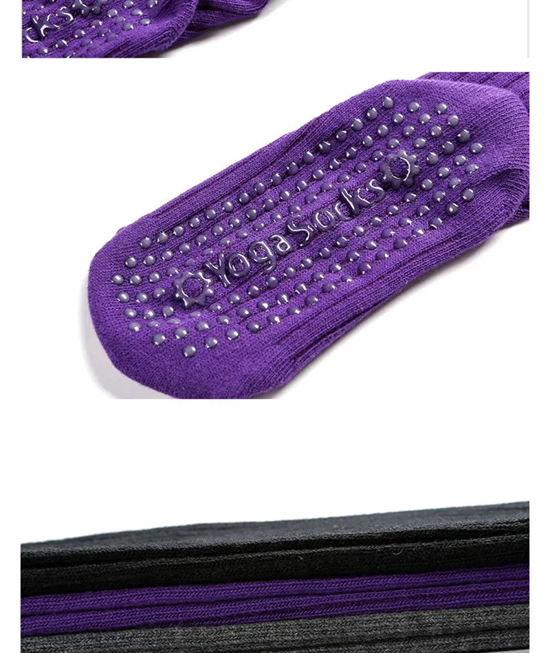 Knee-High Yoga Socks Compression Socks for Women, Women′s Leg Warmers Thigh Highs Non Slip Toe Sport Long Yoga Socks