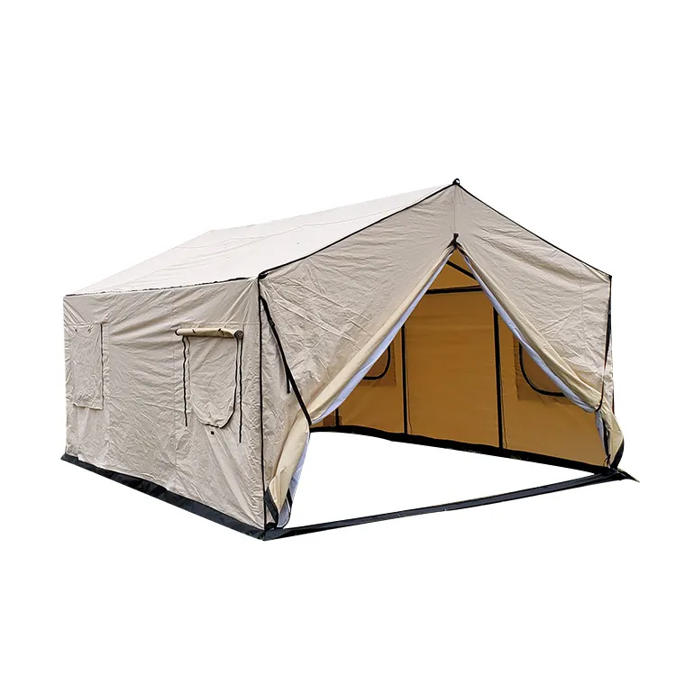 Large Hotel Tent Multi-Person Luxury Camping Outdoor Resort Camp Tent Waterproof Flame-Retardant Canvas