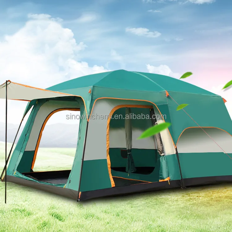 Large Luxury Beach Family Camping 8-12 Persons Portable Automatic Waterproof Big Outdoor Camp Tent