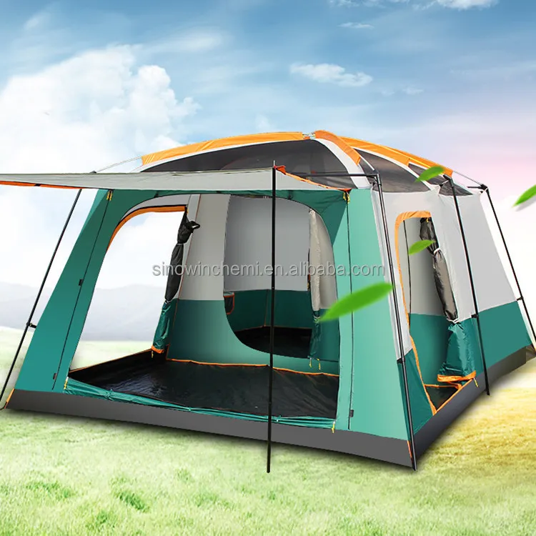 Large Luxury Beach Family Camping 8-12 Persons Portable Automatic Waterproof Big Outdoor Camp Tent