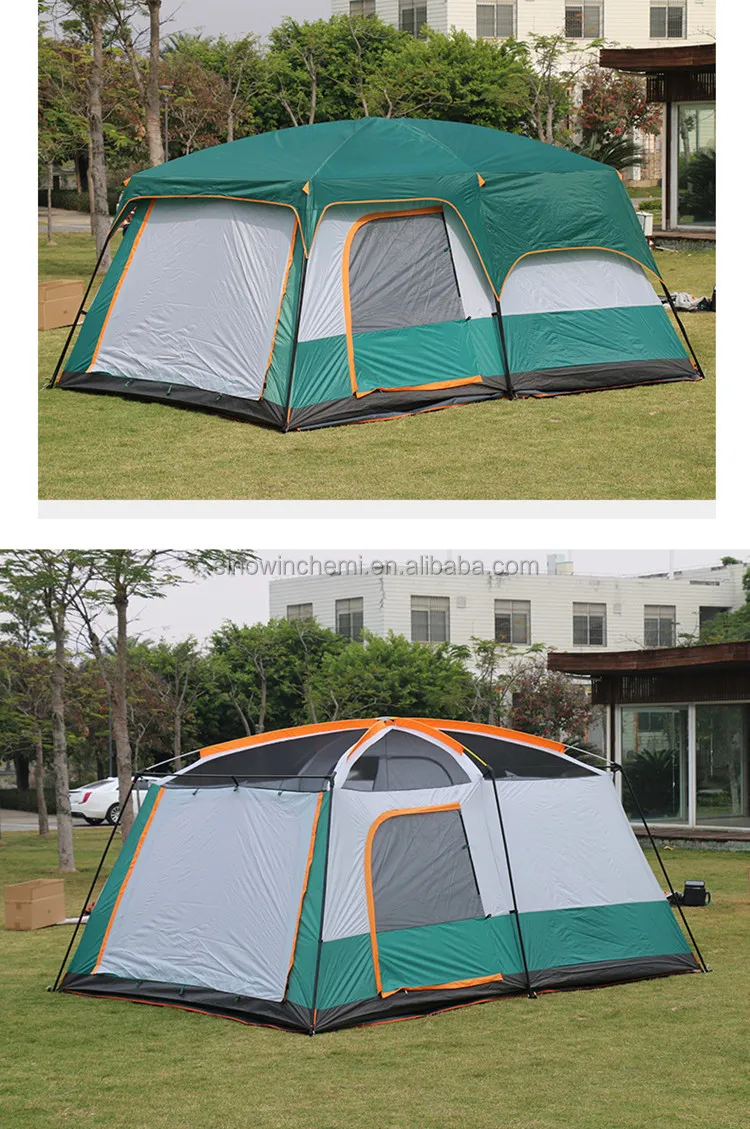 Large Luxury Beach Family Camping 8-12 Persons Portable Automatic Waterproof Big Outdoor Camp Tent