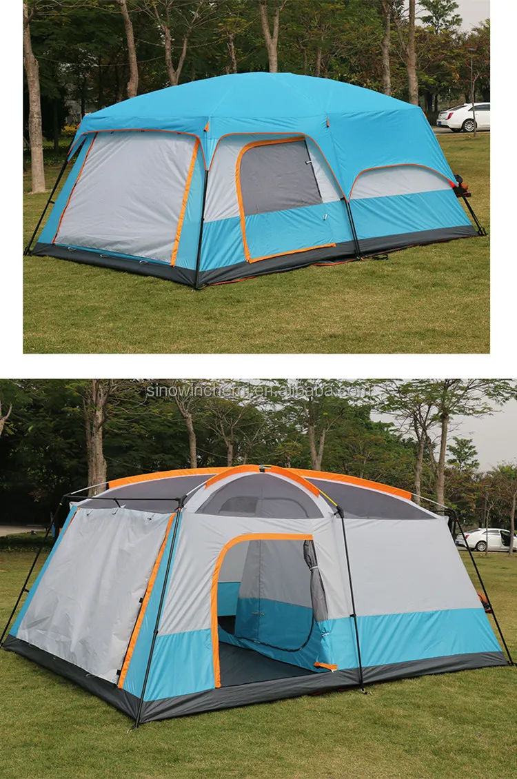 Large Luxury Beach Family Camping 8-12 Persons Portable Automatic Waterproof Big Outdoor Camp Tent