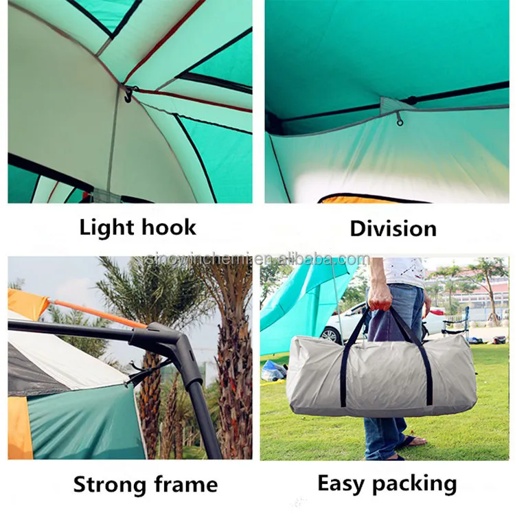 Large Luxury Beach Family Camping 8-12 Persons Portable Automatic Waterproof Big Outdoor Camp Tent