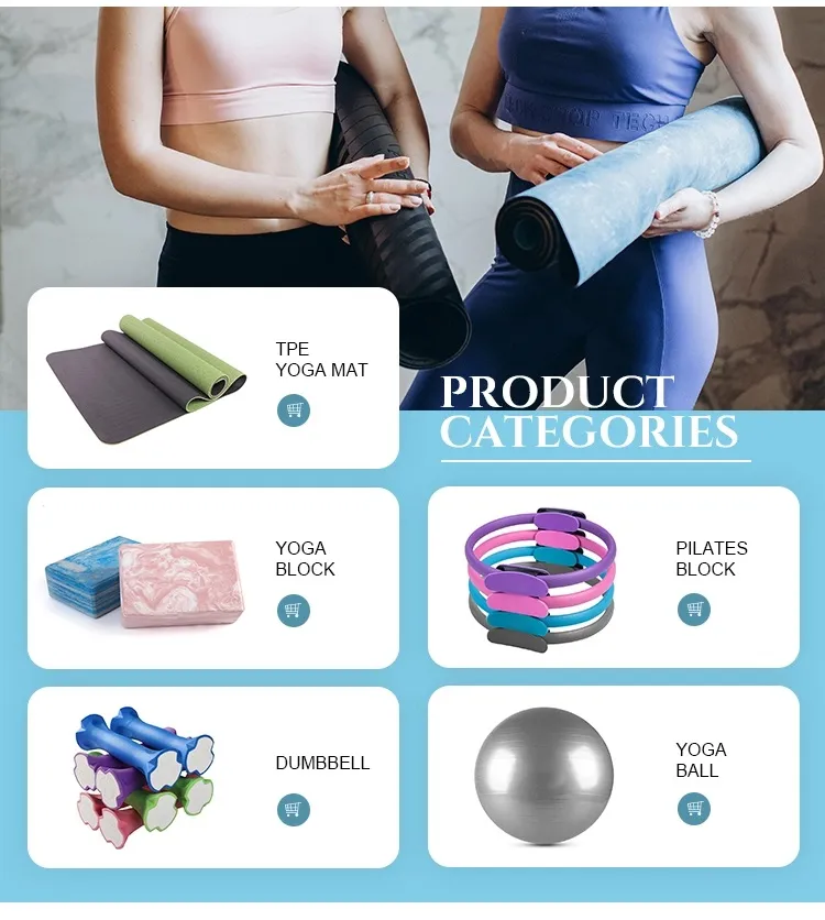 Latest Design Meditation Pilates Workout Fitness TPE Yoga Mat