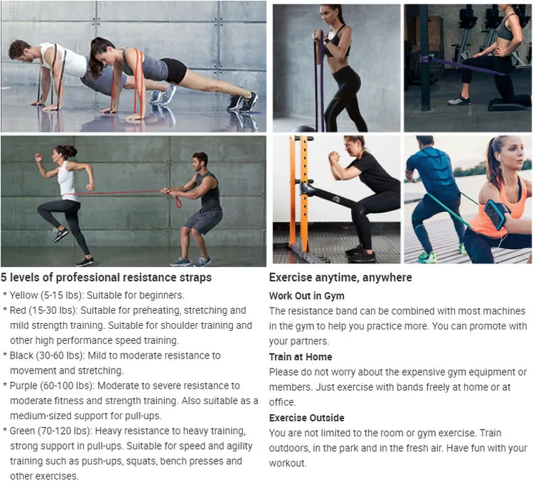 Latex Fit Simplify Resistance Loop Exercise Bands for Home Fitness